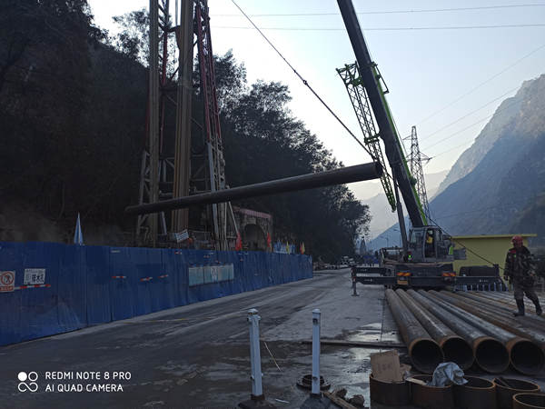 矿山大口径钻井施工